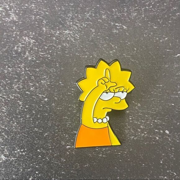 Lisa Simpson Loser Enamel Pin/ Brooch - Picture 2 of 6